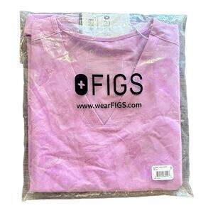 FIGS Women's Medium CASMA Three-Pocket Scrub Top - Dusk